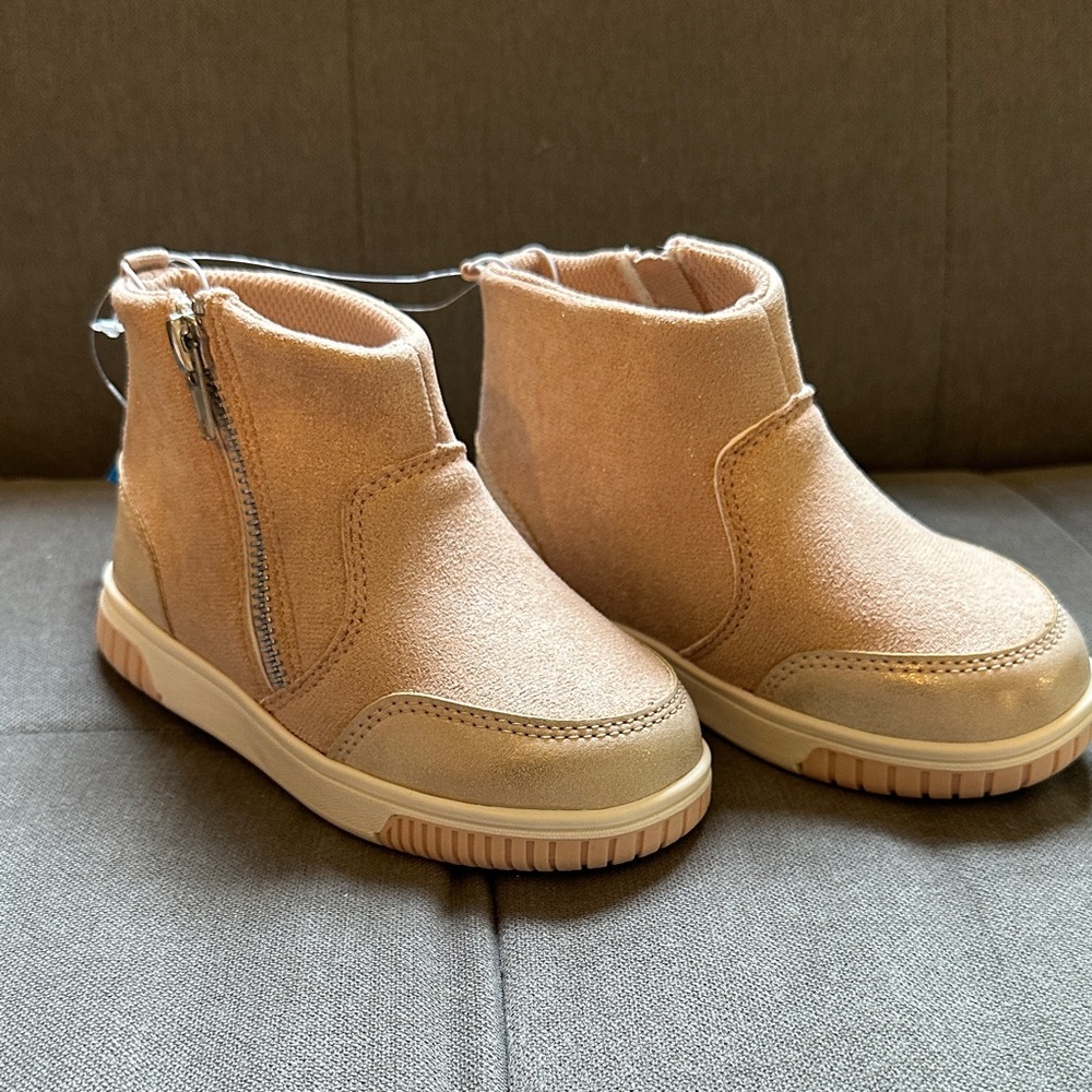 Stride Rite - Toddler Pink Zip Up Ankle Boots